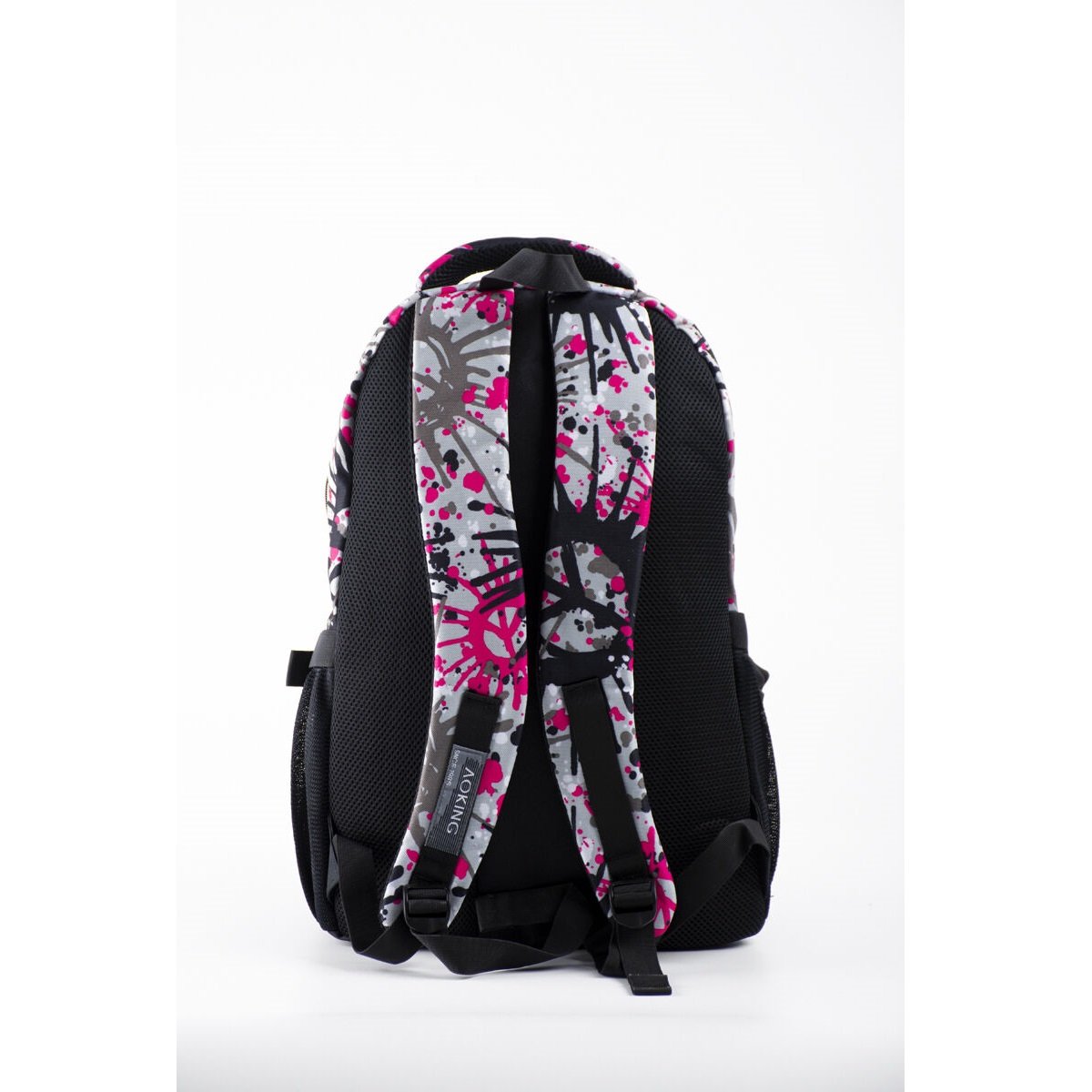 aoking rózsaszín festékcsepp mintás hátizsák, iskolatáska aoking rózsaszín festékcsepp mintás hátizsák, iskolatáska