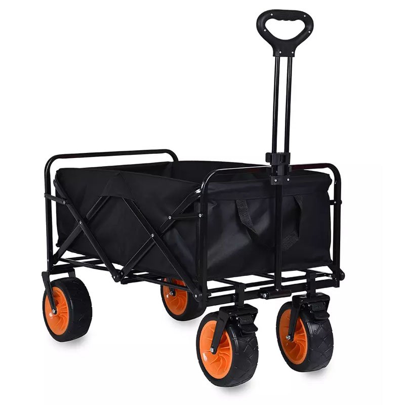 Összecsukható négykerekű gurulós kocsi, nagy teherbírású kiszélesített kerekekkel folding wagon Összecsukható négykerekű gurulós kocsi, nagy teherbírású kiszélesített kerekekkel folding wagon