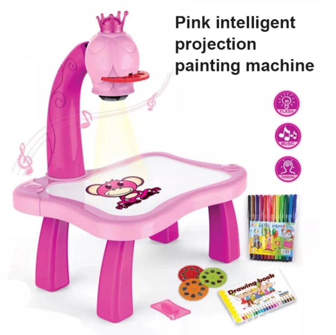 projektoros rajzasztal gyerekeknek 3 db slide, 12 db filctoll, 24 db minta projektoros rajzasztal gyerekeknek 3 db slide, 12 db filctoll, 24 db minta