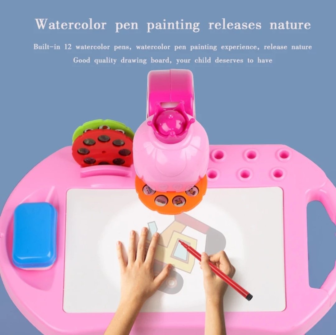 projektoros rajzasztal gyerekeknek 3 db slide, 12 db filctoll, 24 db minta projektoros rajzasztal gyerekeknek 3 db slide, 12 db filctoll, 24 db minta