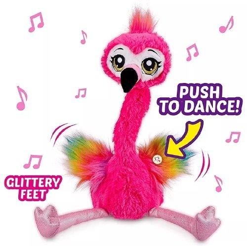 flamingo magic toy interaktív plüssjáték visszabeszél, énekel és táncol flamingo magic toy interaktív plüssjáték visszabeszél, énekel és táncol