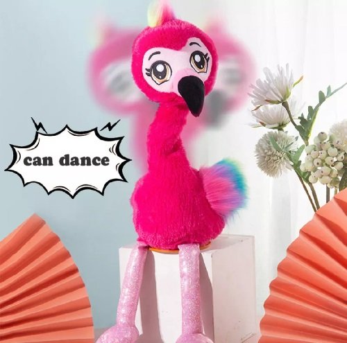 flamingo magic toy interaktív plüssjáték visszabeszél, énekel és táncol flamingo magic toy interaktív plüssjáték visszabeszél, énekel és táncol