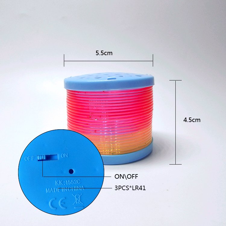 szivárványszínű, világító lépcsőjáró rugó szivárványszínű, világító lépcsőjáró rugó