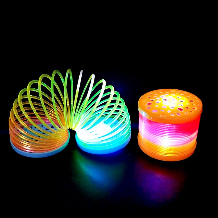 szivárványszínű, világító lépcsőjáró rugó szivárványszínű, világító lépcsőjáró rugó