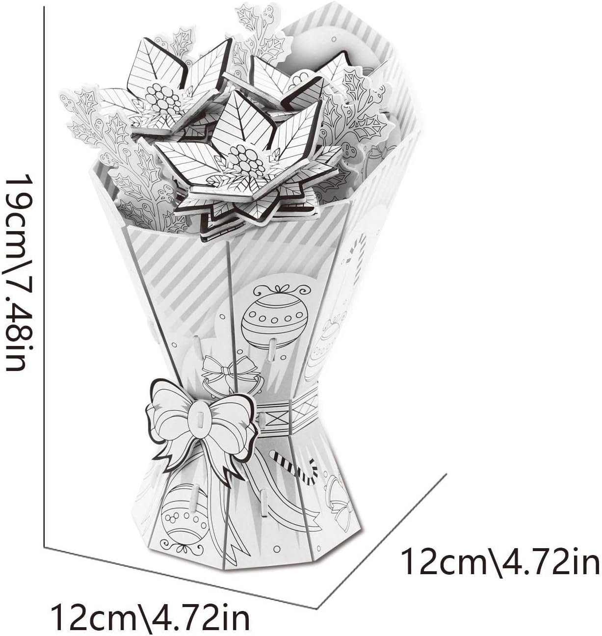 3d virágos kirakós csokor 10 filctollal, színező graffiti csokorfestés 3d virágos kirakós csokor 10 filctollal, színező graffiti csokorfestés