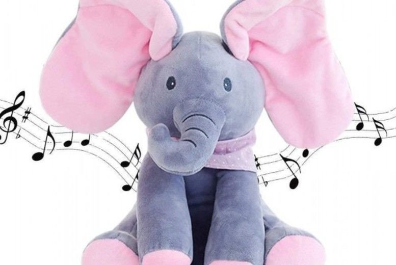 interaktív Éneklő, zenélő plüss elefánt peeak a boo interaktív Éneklő, zenélő plüss elefánt peeak a boo