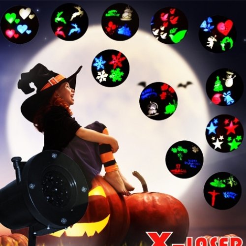 diy projection lamp vízálló ip44 kültéri, forgó lézer projektor 12 cserélhetó mintával diy projection lamp vízálló ip44 kültéri, forgó lézer projektor 12 cserélhetó mintával