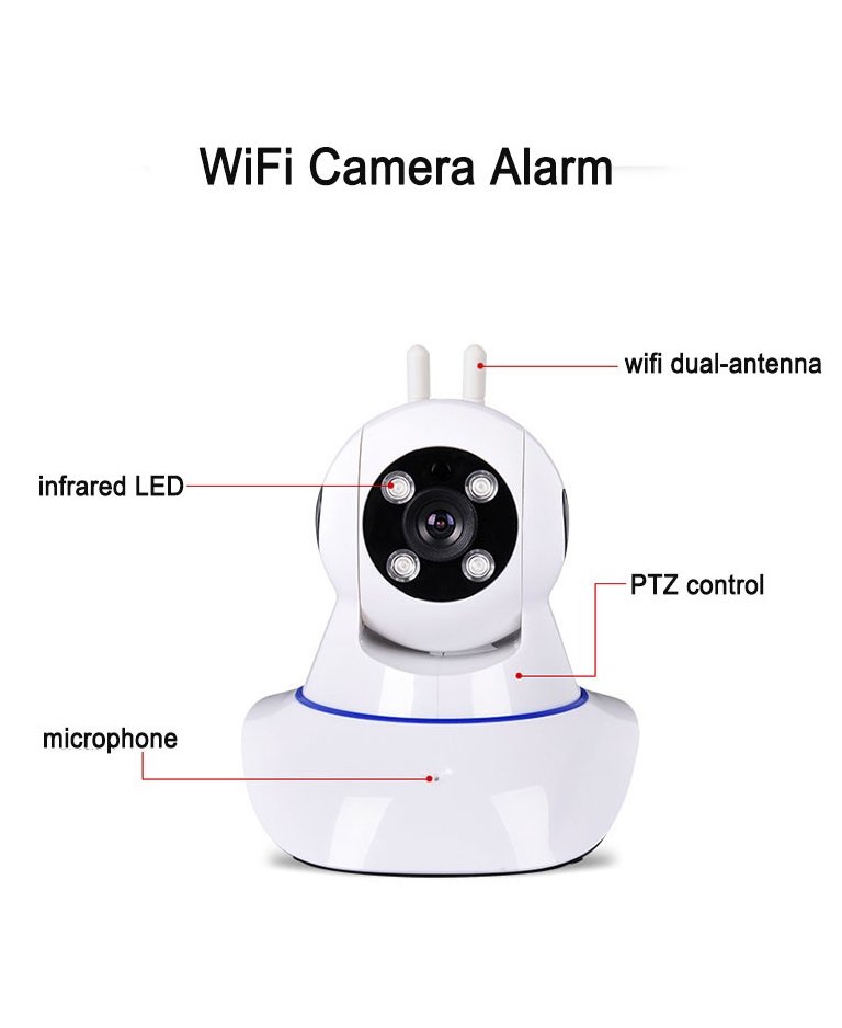 ip camera wifi forgatható,éjjellátó, mobiltelefon intelligens hálózati kamera 2 antenna ip camera wifi forgatható,éjjellátó, mobiltelefon intelligens hálózati kamera 2 antenna