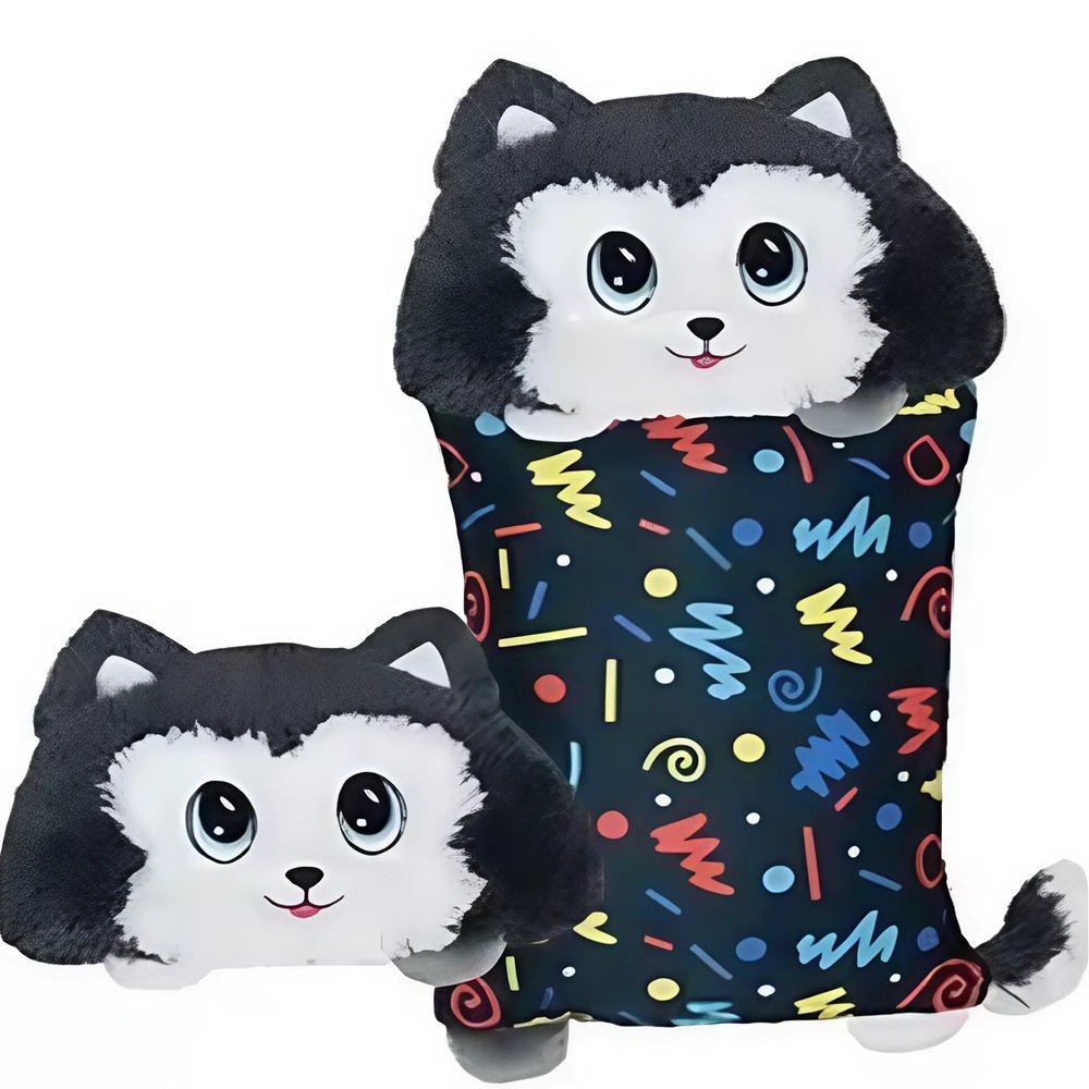 fluff pets puha plüss párnahuzat – husky fluff pets puha plüss párnahuzat – husky