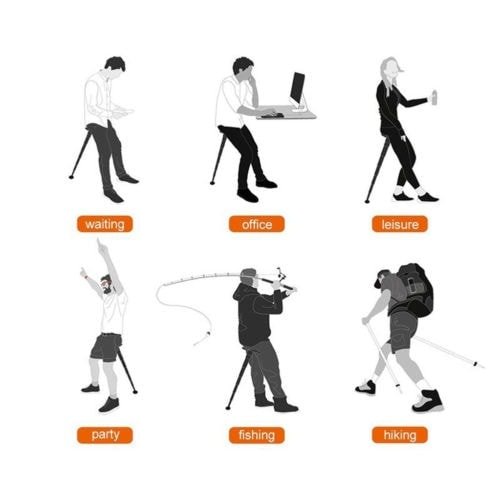 hordozható, összecsukható, teleszkópos várakozó szék hordozható, összecsukható, teleszkópos várakozó szék