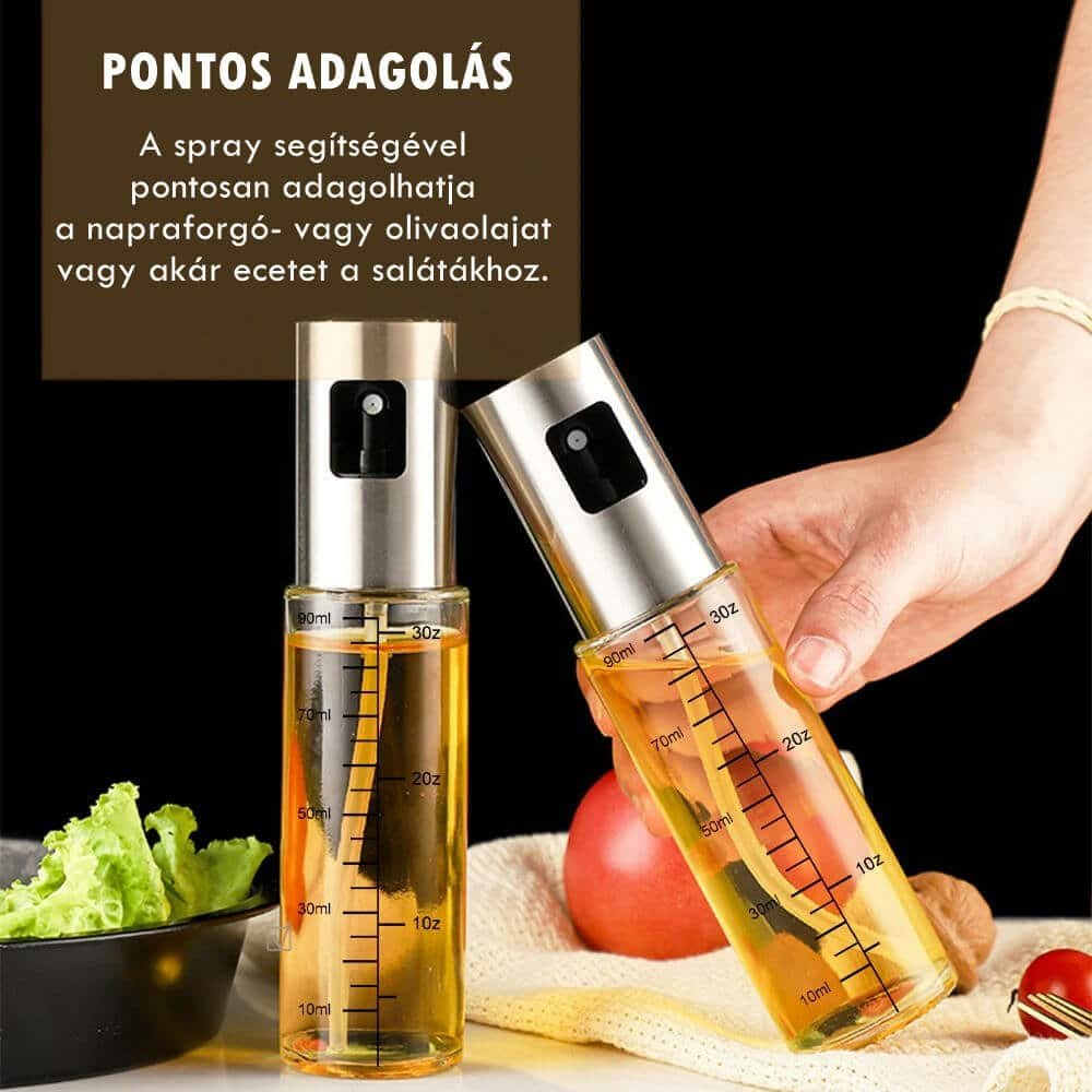 olaj és ecetadagoló olajspray, üveg olajszóró konyhai / 100 ml olaj és ecetadagoló olajspray, üveg olajszóró konyhai / 100 ml