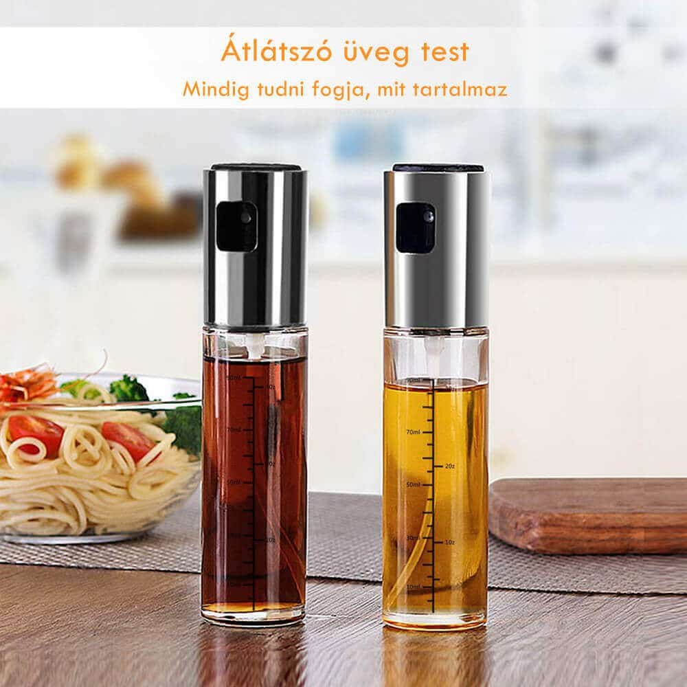 olaj és ecetadagoló olajspray, üveg olajszóró konyhai / 100 ml olaj és ecetadagoló olajspray, üveg olajszóró konyhai / 100 ml