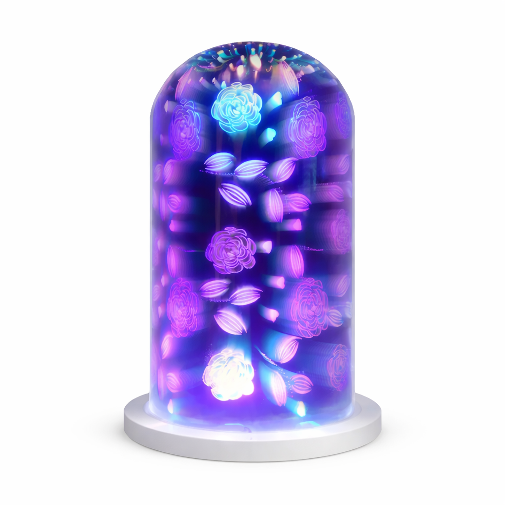 3d hatású ledes lámpás, csodálatos dekoráció romantikus fényű éjszakai lámpa