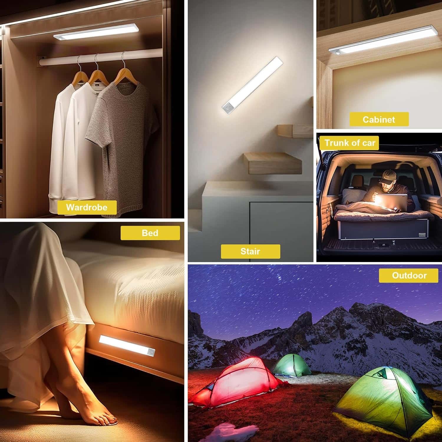 intelligens érzékelős led lámpa mozgásérzékelővel, pult világítással, Újratölthető, ezüst 350 lumen 800mah led éjszakai fény, intelligens érzékelős led lámpa mozgásérzékelővel, pult világítással, Újratölthető, ezüst 350 lumen 800mah led éjszakai fény,