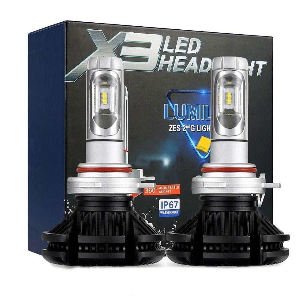 fényszóró szett h4 x3 led 1 pár, 25w, 6000 lm csp fényszóró szett h4 x3 led 1 pár, 25w, 6000 lm csp