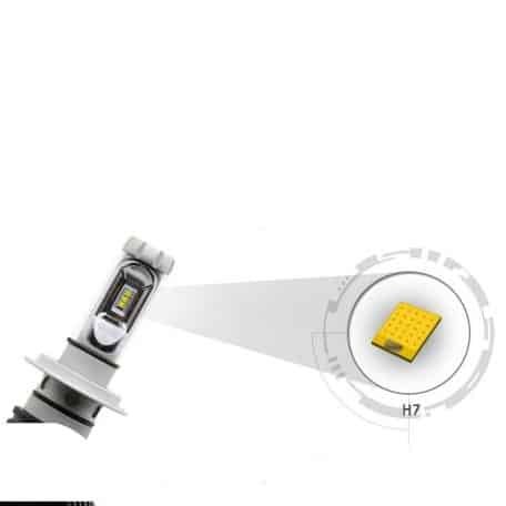 fényszóró szett h4 x3 led 1 pár, 25w, 6000 lm csp fényszóró szett h4 x3 led 1 pár, 25w, 6000 lm csp