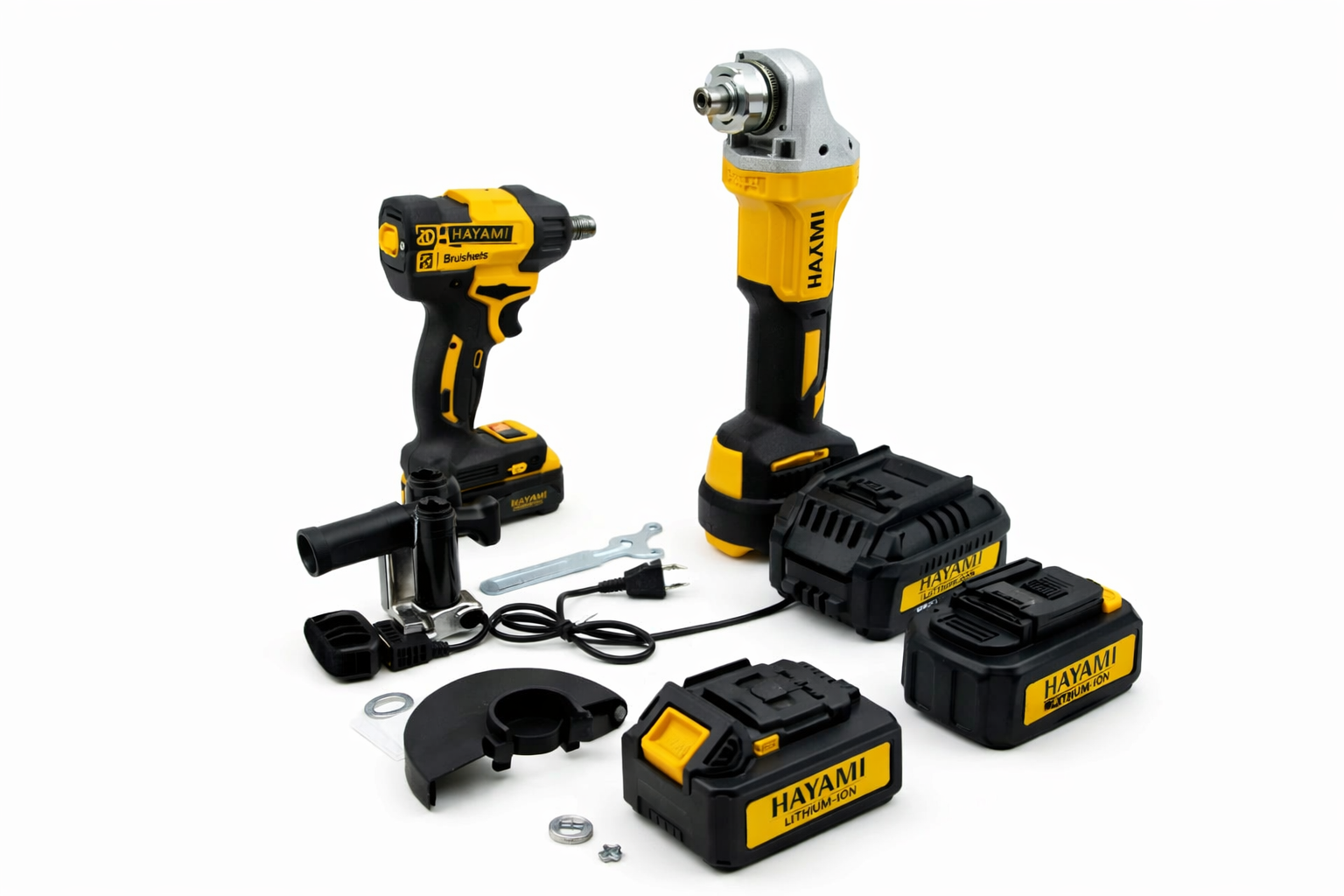 hayami sarokcsiszoló és Ütve csavarozó készlet – 2×88v akkumulátorral ha 1017 hayami sarokcsiszoló és Ütve csavarozó készlet – 2×88v akkumulátorral ha 1017