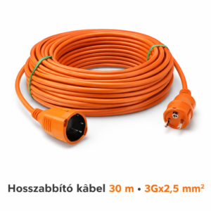 hosszabbító kábel 30 m – 3g×2,5 mm² (narancssárga) ke25 105