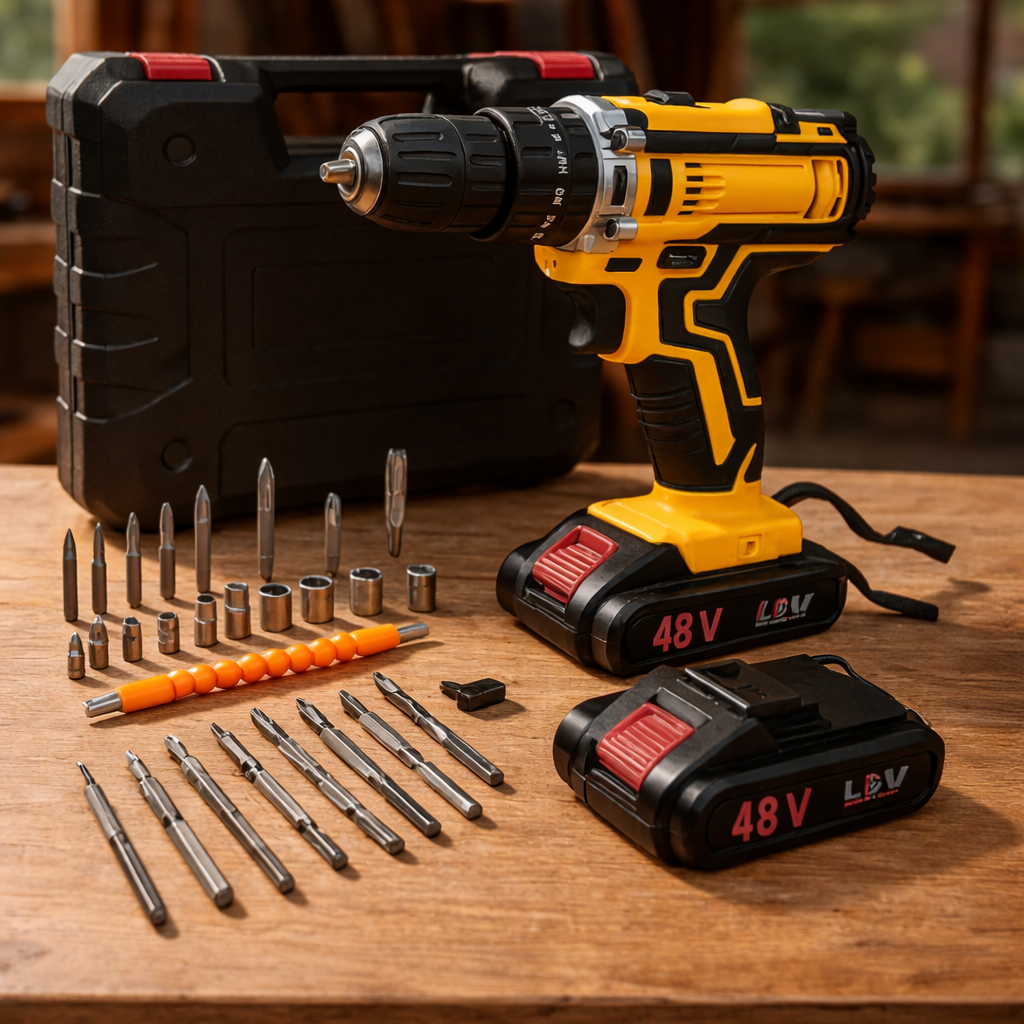 kimiyo 48v akkus fúró csavarozó kiegészítőkkel – ch23 297 kimiyo 48v akkus fúró csavarozó kiegészítőkkel – ch23 297