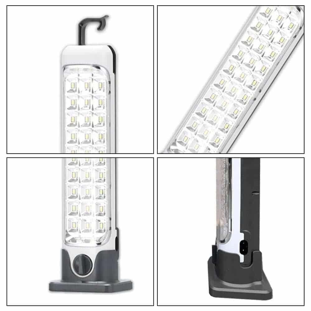 60 ledes, tölthető munkalámpa felállítható, felakasztható, 48 cm 60 ledes, tölthető munkalámpa felállítható, felakasztható, 48 cm