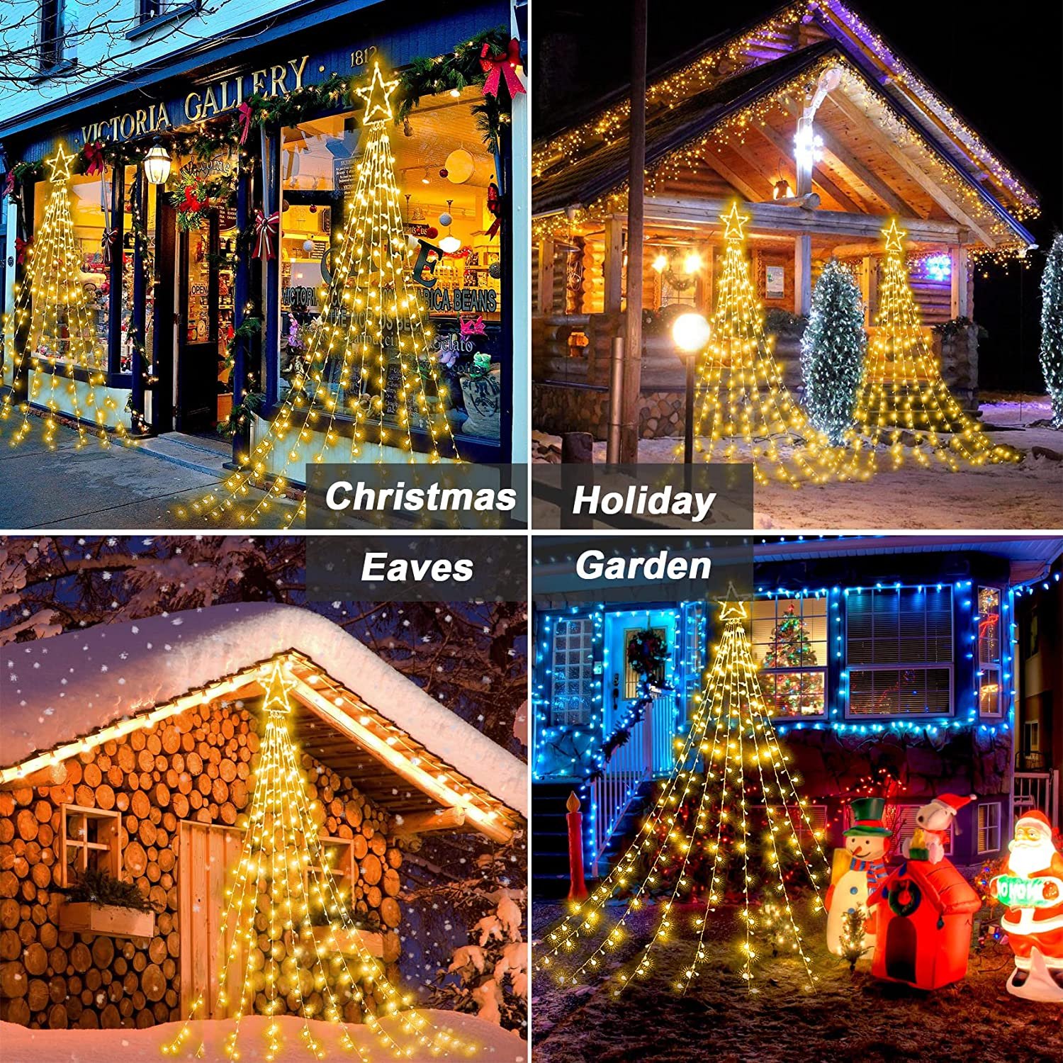 premium led star 360 led es kül és beltéri vízesés fényfüzér 8 üzemmóddal meleg fehér premium led star 360 led es kül és beltéri vízesés fényfüzér 8 üzemmóddal meleg fehér