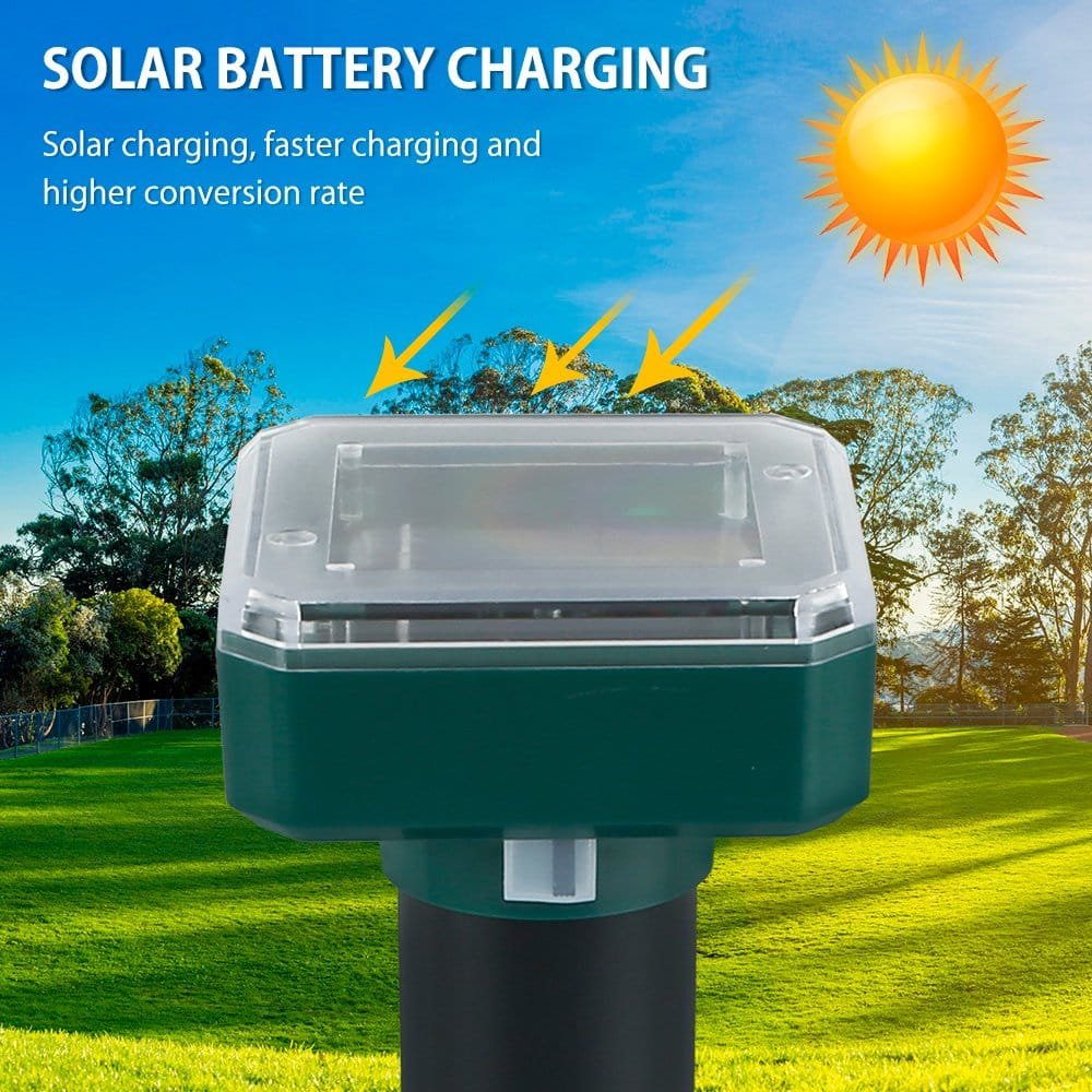 napelemes ultrahangos vakond és rágcsáló riasztó 400hz 4 darabos csomag napelemes ultrahangos vakond és rágcsáló riasztó 400hz 4 darabos csomag