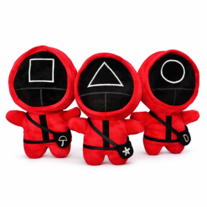 3 db os squid game plüss figura készlet, többszínű, 38 cm