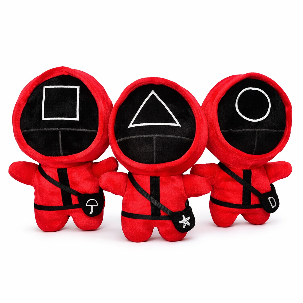 3 db os squid game plüss figura készlet, többszínű, 38 cm