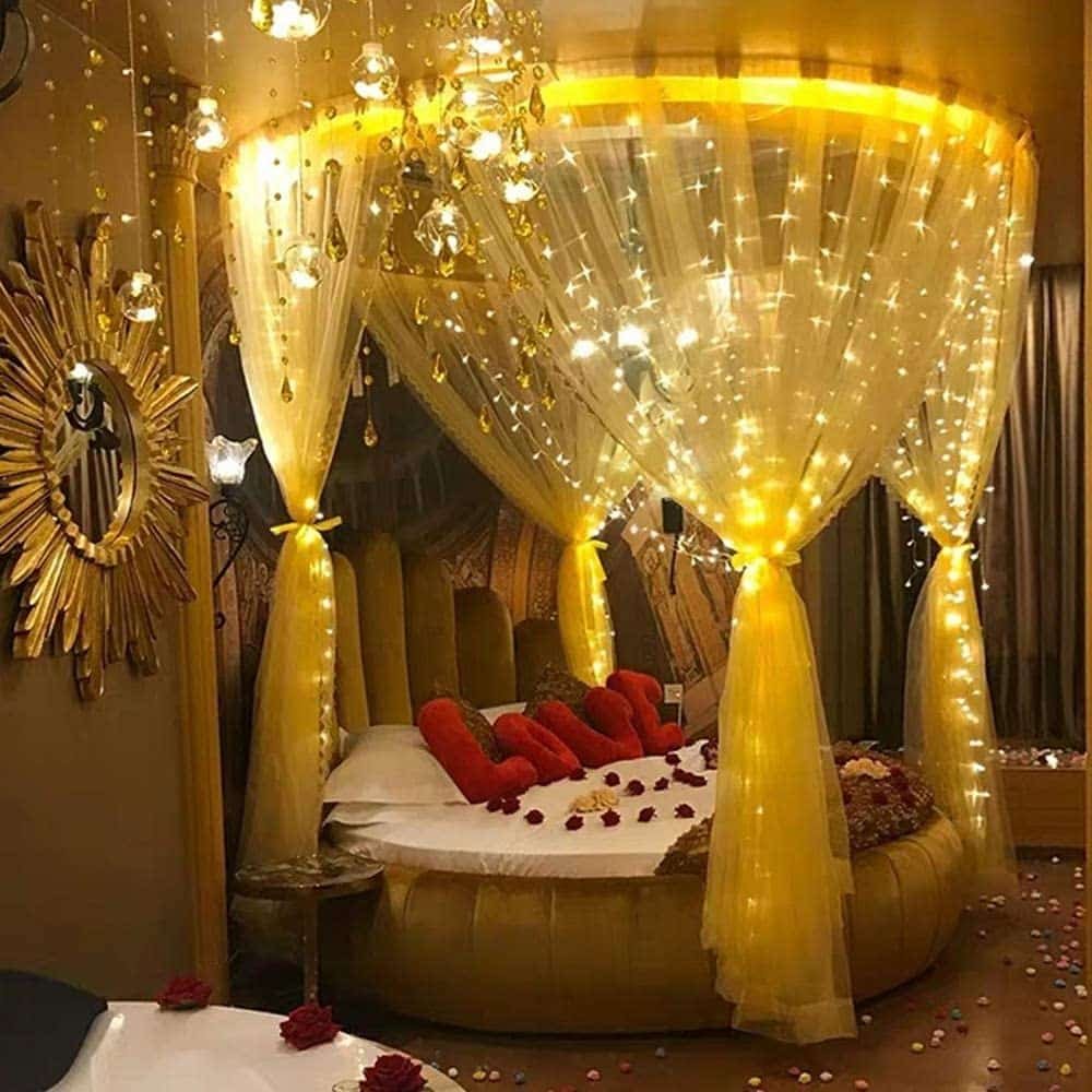 led fényfüggöny 8 üzemmód 2m x 2m 200 led es meleg fehér led fényfüggöny 8 üzemmód 2m x 2m 200 led es meleg fehér