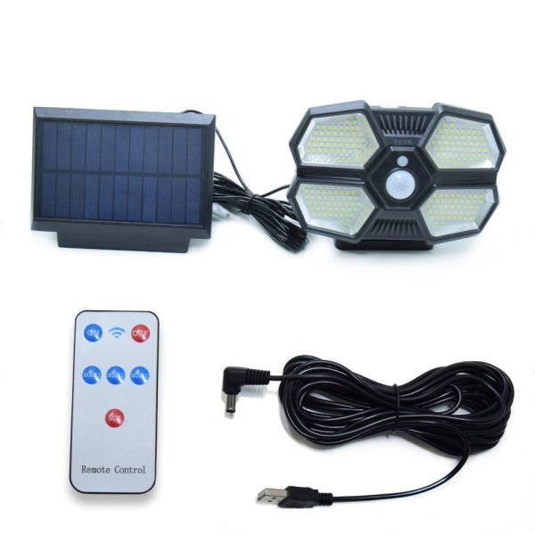 napelemes kültéri led lámpa mozgásérzékelővel, távirányítóval yd 180 2 napelemes kültéri led lámpa mozgásérzékelővel, távirányítóval yd 180 2