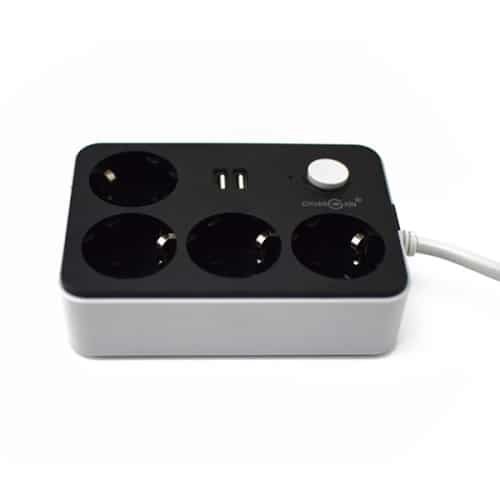 hálózati elosztó 4 db konnektor aljzattal + 2xusb csatlakozóval és kapcsolóval / hosszabbító hálózati elosztó 4 db konnektor aljzattal + 2xusb csatlakozóval és kapcsolóval / hosszabbító