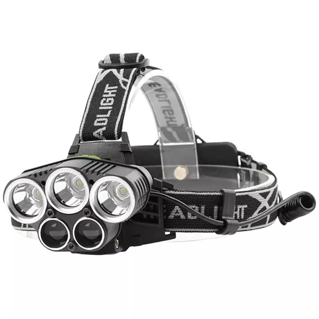 nagy fényerejű led fejlámpa 5led, tölthető nagy fényerejű led fejlámpa 5led, tölthető