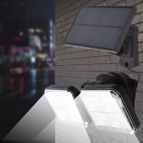 kültéri, vízálló 120 ledes napelemes fali lámpa, fény és mozgásérzékelővel kültéri, vízálló 120 ledes napelemes fali lámpa, fény és mozgásérzékelővel