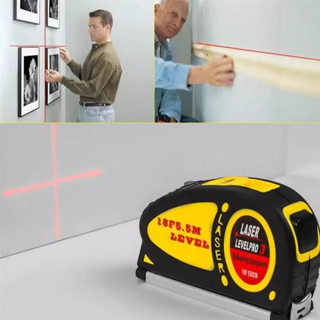 lézeres vízmérték 5,3 méteres mérőszalaggal lézeres vízmérték 5,3 méteres mérőszalaggal
