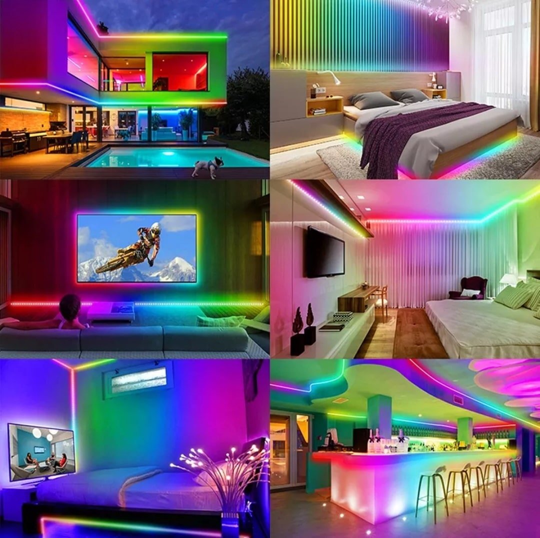 rgb flexibilis neon led szalag, 5 m telefonról vezérelhető rgb flexibilis neon led szalag, 5 m telefonról vezérelhető