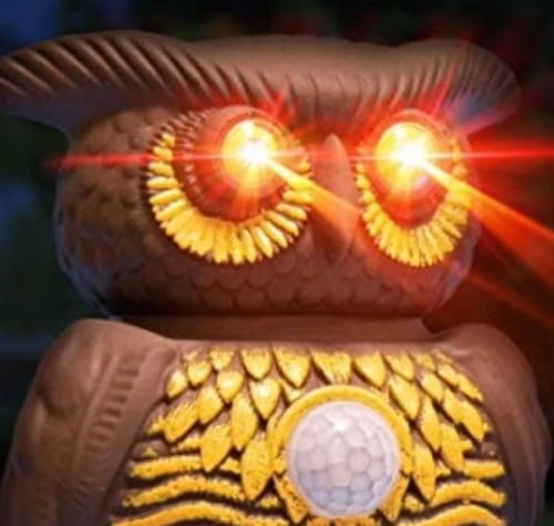 ultrahangos, bagoly formájú rágcsálóriasztó mozgásérzékelővel ultrahangos, bagoly formájú rágcsálóriasztó mozgásérzékelővel