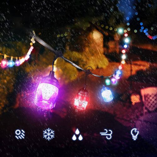 bluetooth kültéri rgb okos led égősor színes 9m f12c bluetooth kültéri rgb okos led égősor színes 9m f12c