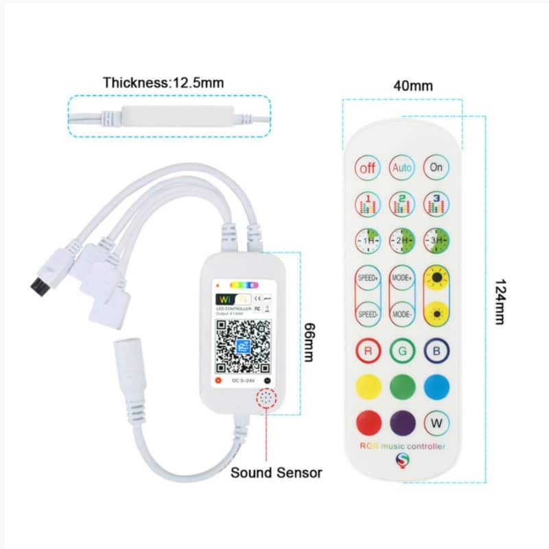 wifi s rgb led szalag szett, tÁvirÁnyÍtÓval, 20 m wifi s rgb led szalag szett, tÁvirÁnyÍtÓval, 20 m