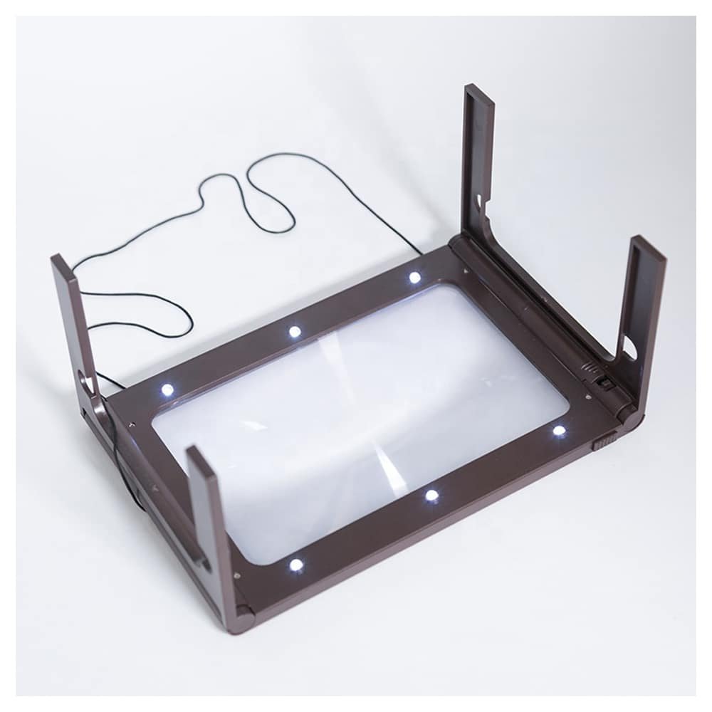 asztali nagyító led világítással / olvasáshoz, 2.5x es nagyítás asztali nagyító led világítással / olvasáshoz, 2.5x es nagyítás