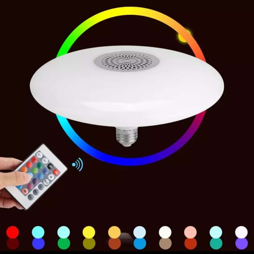rgb ufo lámpa hangszóróval, távirányítóval 60w rgb ufo lámpa hangszóróval, távirányítóval 60w