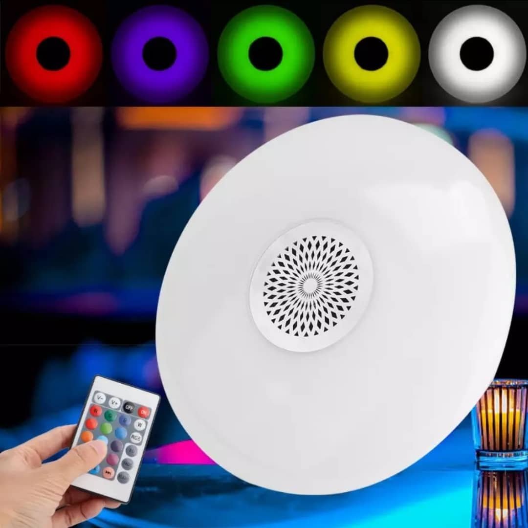 rgb ufo lámpa hangszóróval, távirányítóval 60w rgb ufo lámpa hangszóróval, távirányítóval 60w