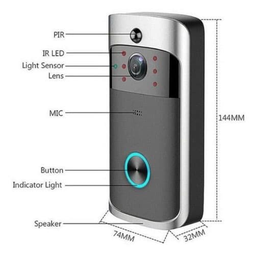 vezeték nélküli wifi okos kapucsengő beépített hd kamerával x smart home vezeték nélküli wifi okos kapucsengő beépített hd kamerával x smart home