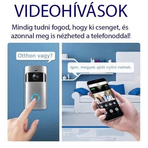vezeték nélküli wifi okos kapucsengő beépített hd kamerával x smart home vezeték nélküli wifi okos kapucsengő beépített hd kamerával x smart home