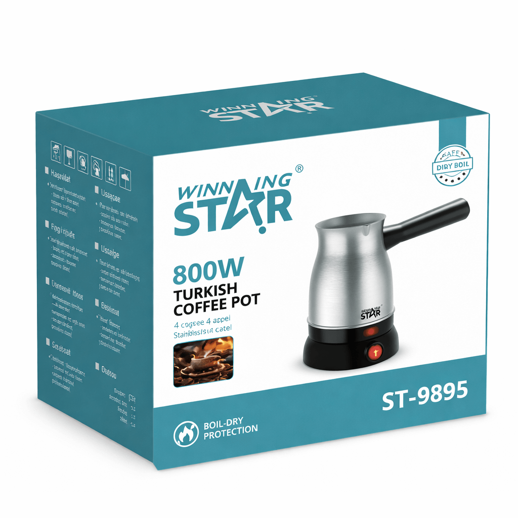 elektromos török kávéfőző – 800w, winning star st 9895 elektromos török kávéfőző – 800w, winning star st 9895