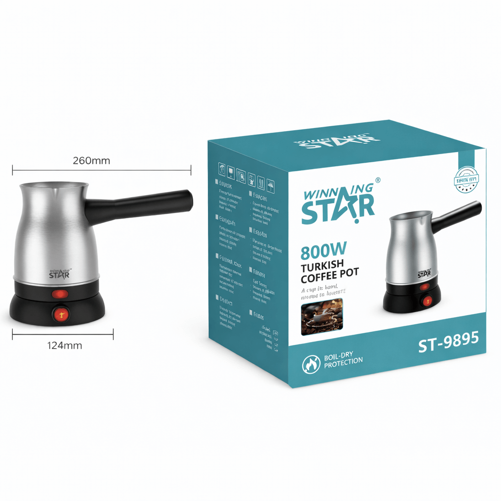 elektromos török kávéfőző – 800w, winning star st 9895 elektromos török kávéfőző – 800w, winning star st 9895